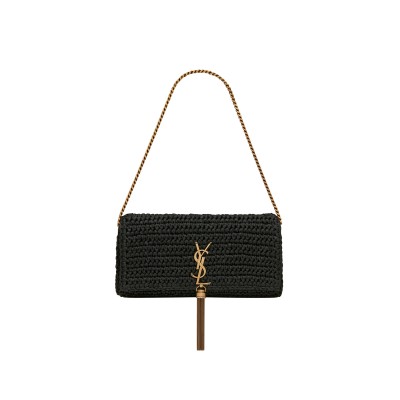 YSL KATE 99 TASSEL IN RAFFIA 604276GG66W1000 (26*13.5*4.5cm)